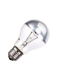 Lamp.goccia 60w cúpula plateada e27